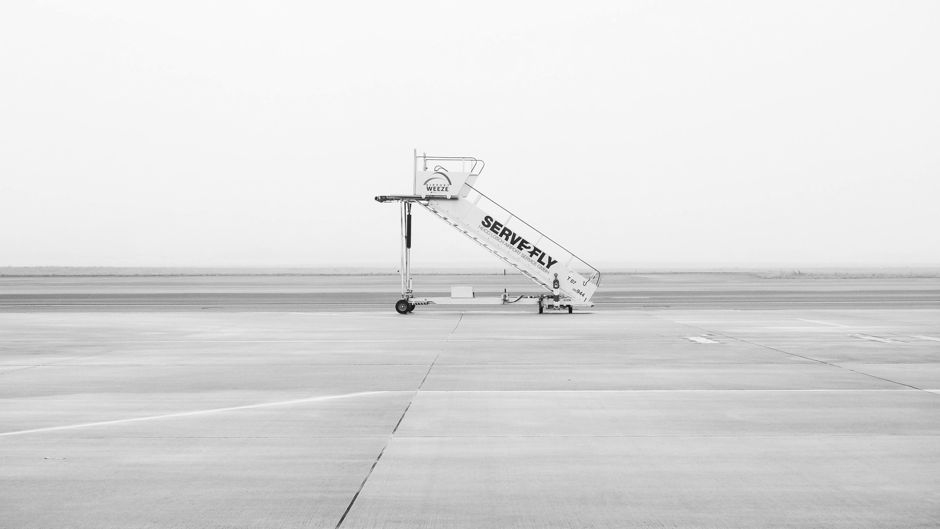 image of airplane stairs
