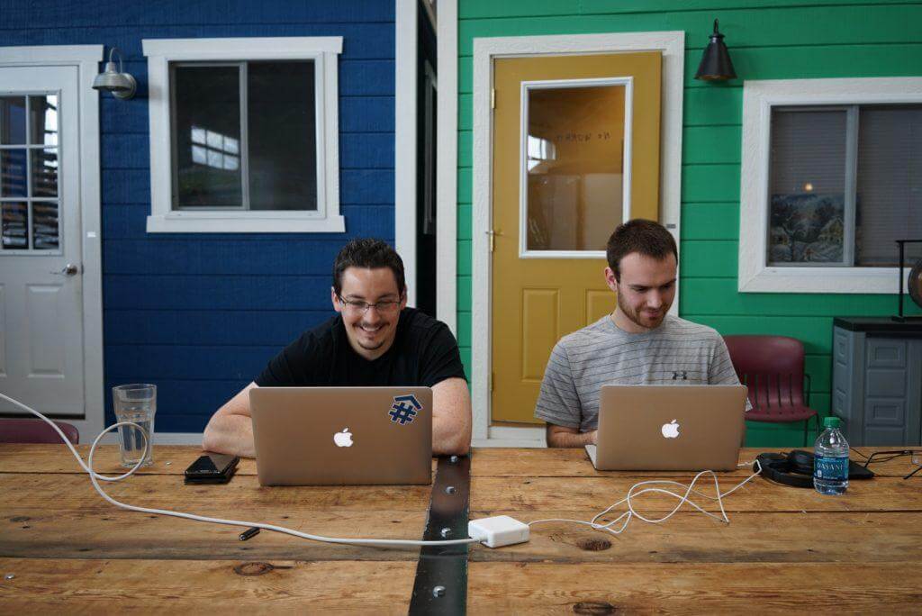 image of two coworkers at DeveloperTown
